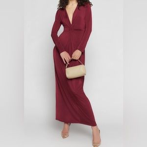 Reformation plunge maxi dress